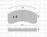 Комплект тормозных колодок METELLI 22-0592-0
