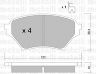 Комплект тормозных колодок METELLI 22-0607-0