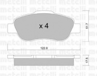 Комплект тормозных колодок METELLI 22-0638-0