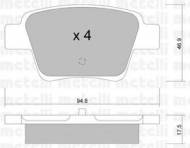 Комплект тормозных колодок METELLI 22-0639-0