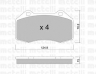Комплект тормозных колодок METELLI 22-0651-0
