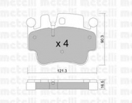 Комплект тормозных колодок METELLI 22-0657-0