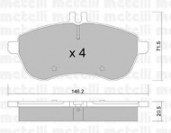 Комплект тормозных колодок METELLI 22-0665-0