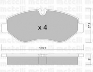 Комплект тормозных колодок METELLI 22-0671-1