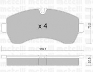 Комплект тормозных колодок METELLI 22-0673-0