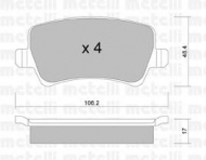 Комплект тормозных колодок METELLI 22-0676-0