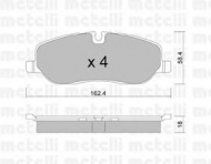 Комплект тормозных колодок METELLI 22-0693-0