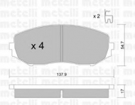 Комплект тормозных колодок METELLI 22-0766-0