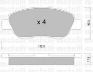 Комплект тормозных колодок METELLI 22-0781-0