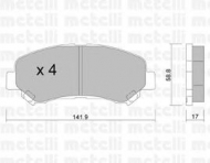 Комплект тормозных колодок METELLI 22-0792-0