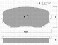 Комплект тормозных колодок METELLI 22-0872-0