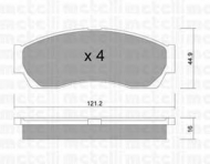 Комплект тормозных колодок METELLI 22-0896-0