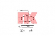 Комплект тормозных колодок NK 221926