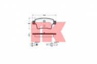 Комплект тормозных колодок NK 221957