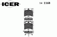 Комплект тормозных колодок ICER 141168