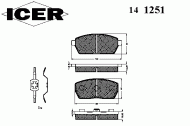 Комплект тормозных колодок ICER 141251