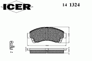 Комплект тормозных колодок ICER 141324