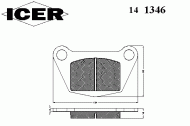 Комплект тормозных колодок ICER 141346