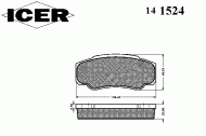 Комплект тормозных колодок ICER 141524