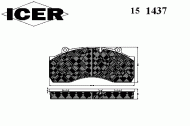 Комплект тормозных колодок ICER 151437