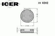 Комплект тормозных колодок ICER 180202
