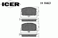 Комплект тормозных колодок ICER 180463