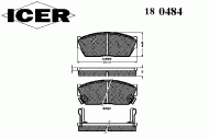 Комплект тормозных колодок ICER 180484