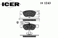 Комплект тормозных колодок ICER 181243