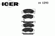 Комплект тормозных колодок ICER 181293