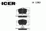 Комплект тормозных колодок ICER 181383