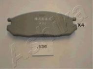 Комплект тормозных колодок ASHIKA 51-01-136