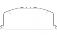 Комплект тормозных колодок DURON DBP370308