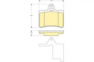 Комплект тормозных колодок GIRLING 6114509