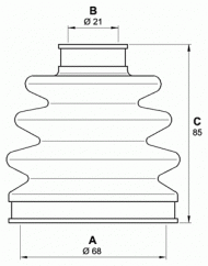 Комплект пыльника OPEN PARTS SJK7204.00