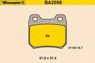 Комплект тормозных колодок BARUM BA2098