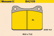 Комплект тормозных колодок BARUM BA2109