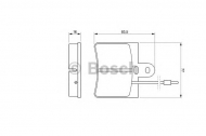 Комплект тормозных колодок BOSCH 0 986 424 025