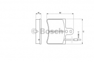 Комплект тормозных колодок BOSCH 0 986 424 026