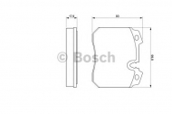 Комплект тормозных колодок BOSCH 0 986 424 032