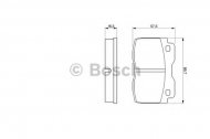 Комплект тормозных колодок BOSCH 0 986 424 047