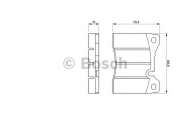 Комплект тормозных колодок BOSCH 0 986 424 050