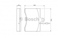 Комплект тормозных колодок BOSCH 0 986 424 069