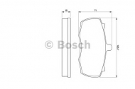 Комплект тормозных колодок BOSCH 0 986 424 113