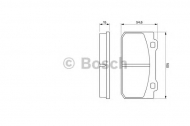 Комплект тормозных колодок BOSCH 0 986 424 117