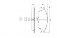 Комплект тормозных колодок BOSCH 0 986 424 135