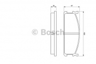 Комплект тормозных колодок BOSCH 0 986 424 157