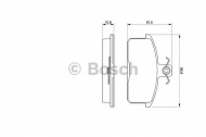Комплект тормозных колодок BOSCH 0 986 424 274
