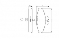 Комплект тормозных колодок BOSCH 0 986 424 373