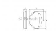 Комплект тормозных колодок BOSCH 0 986 424 563