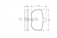 Комплект тормозных колодок BOSCH 0 986 424 567